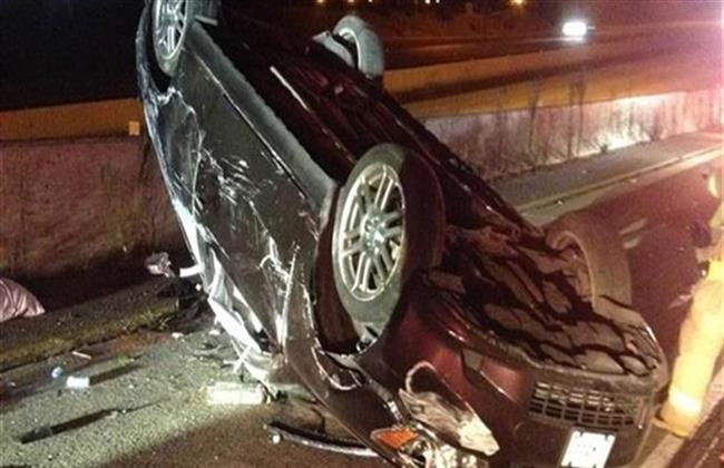 إصابة زوجين نتيجة انقلاب سيارة ملاكي في طريق السنبلاوين بالدقهلية
