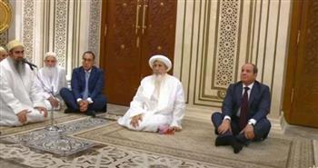 سلطان البهرة يشكر الرئيس السيسي للمشاركة في افتتاح مسجد السيدة نفيسة