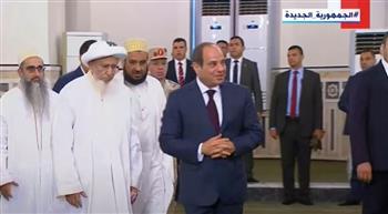 الرئيس السيسي يشكر طائفة البهرة للمساهمة في أعمال تجديد مقامات آل البيت