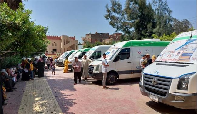 انتشار واسع للقوافل الطبية بمحافظة دمياط