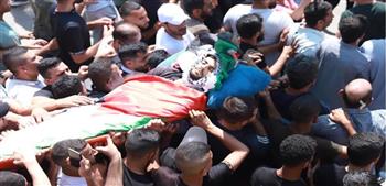   تشييع جثمان الشهيد الفلسطيني عبد الرحيم غنام في الضفة الغربية