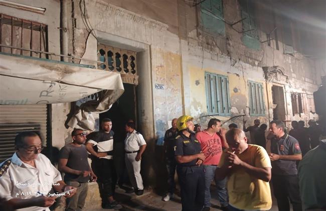 مصرع سيدة بعد انهيار عقار في منطقة كوم الدكة وسط الإسكندرية