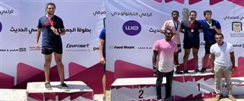 طالب بالجامعة اليابانية يفوز بالمركز الأول ببطولة الجمهورية للخماسى الحديث