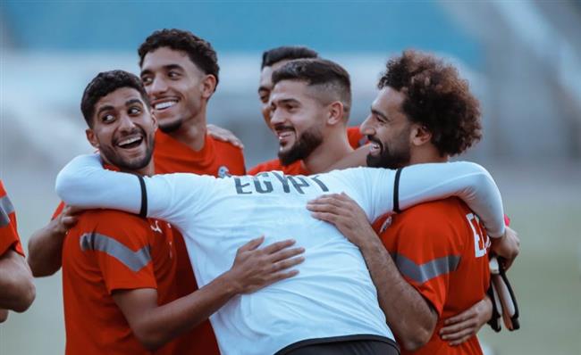 محمد صلاح في معسكر المنتخب الوطني استعدادا للقاء تونس 