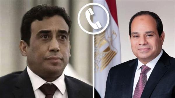 السيسي يتلقى اتصالاً هاتفياً من رئيس المجلس الرئاسي الليبي