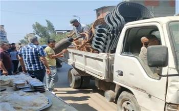 رفع 2700 طن قمامة و413 حالة إشغال طريق مخالف بالبحيرة