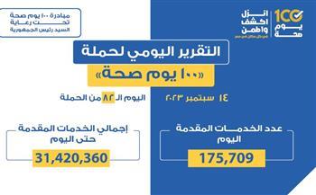 «الصحة» تعلن التقرير اليومي لحملة «100 يوم صحة»