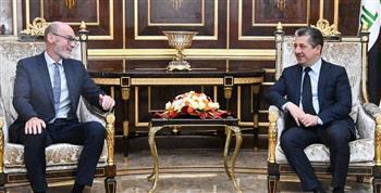   رئيس حكومة إقليم كوردستان يستقبل السفير البريطاني لدى العراق