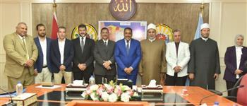 مناقشة الاسراع في إقامة فرع لجامعة الأزهر بمطروح