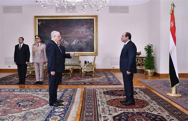 الرئيس السيسي يشهد حلف اليمين للمستشار محمد شوقي عياد نائبا عاما