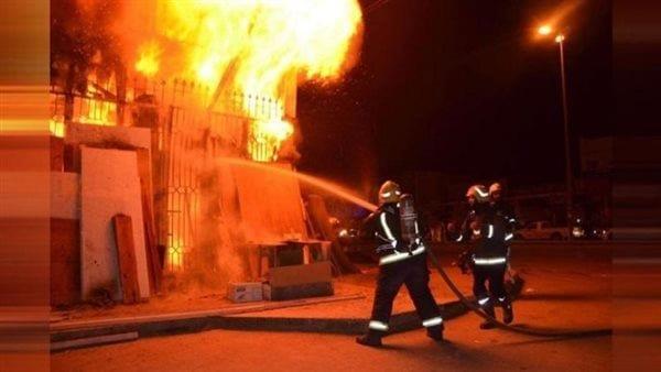 بدون إصابات .. حريق في حديقة الحصري بأكتوبر