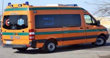 إصابة شخصين إثر انقلاب سيارة من أعلى كوبري طرة