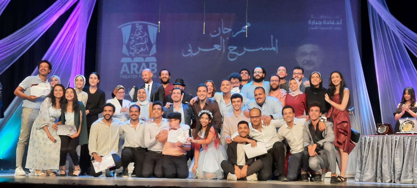 "جبارة" تشهد حفل ختام مهرجان المسرح العربي بالإسكندرية
