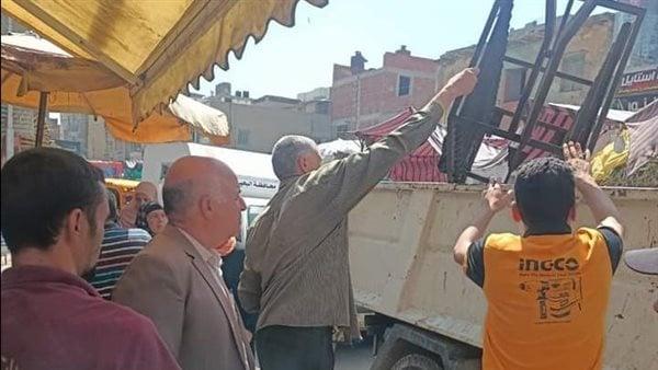 رفع 826 حالة اشغال طريق مخالف خلال حملة مكبرة بنطاق 4 مراكز بالبحيرة