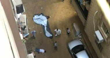 مصرع شاب سقط من عقار بأرض اللواء