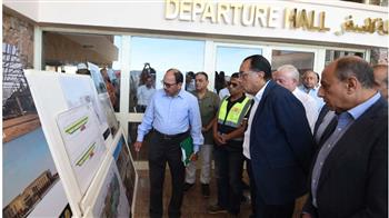   رئيس الوزراء يتفقد أعمال التطوير بمطار سانت كاترين الدولي