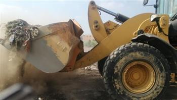 رفع 450 طن تراكمات ومخلفات من الشوارع والمناطق السكنية بأسوان