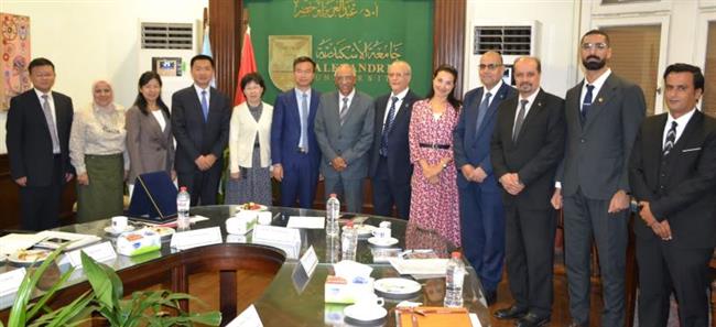 وفد جامعة نانجينج الزراعية الصينية  NAU يزور جامعة الإسكندرية لبحث سبل التعاون بين الجانبين