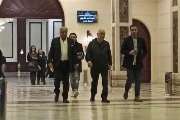 أشرف زكى ومحمد إمام يقدمون واجب العزاء لدينا الشربيني فى وفاة والدتها