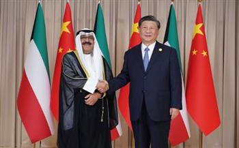   ولي عهد الكويت يجري مباحثات رسميه مع الرئيس الصيني 