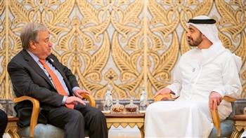   وزير خارجية الإمارات يبحث مع أمين عام الأمم المتحدة سبل تعزيز الشراكة الثنائية