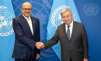   وزير الخارجية البحريني يجتمع مع الأمين العام للأمم المتحدة