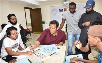   مكتبة مصر بدمنهور تفتتح ورشة مجانية لتعليم مبادئ فن الكاريكاتير ضمن فعاليات معرض الكتاب