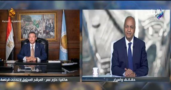حازم عمر يكشف عن أسباب ترشحه للانتخابات الرئاسية 