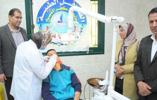 جامعة كفر الشيخ تسير قافلة طبية شاملة ببئر العبد