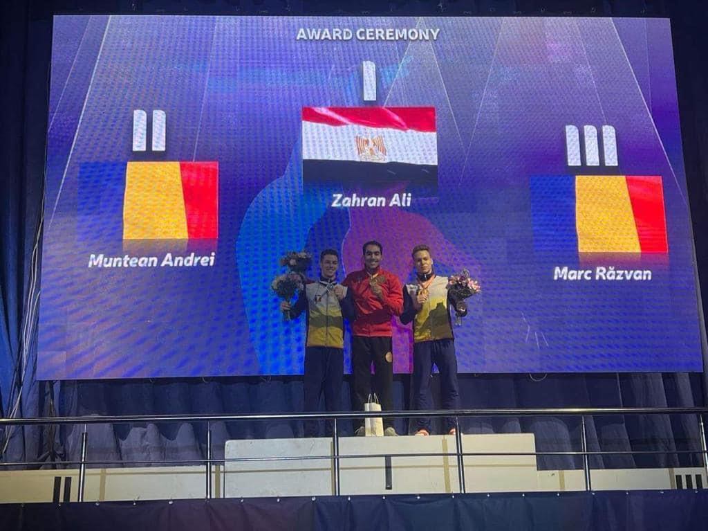 علي زهران يتوج بذهبية جهاز الحلق ببطولة رومانيا الدولية للجمباز الفني