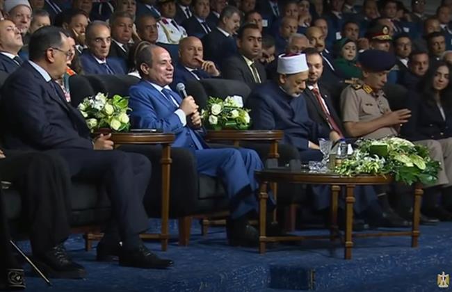 الرئيس السيسي: مشروع قناة السويس الجديدة استهدف تجميع المصريين على قلب رجل واحد