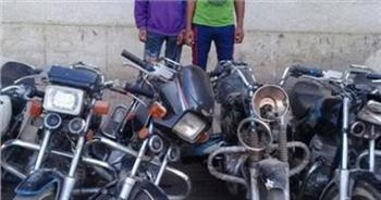 حبس عاطلين بتهمة سرقة الدراجات النارية فى الشروق