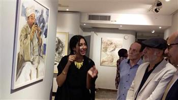   120 عملا فنيا في افتتاح معرض فرسان ضي بالمهندسين