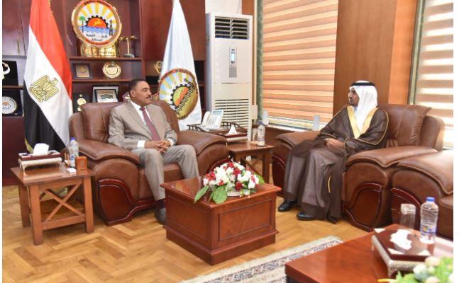 "الهويشان" يشيد بما تشهده مصر ومطروح من تقدم وتنمية