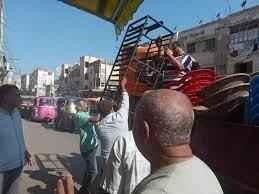 رفع 1413 حالة إشغال طريق مخالف بنطاق 6 مراكز بالبحيرة