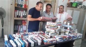 تموين الاسكندرية: ضبط ألف علبة سجائر مخزنة لحجبها عن السوق