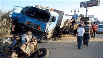   مصرع سائق في حادث "مقطورة" بمنشأة القناطر