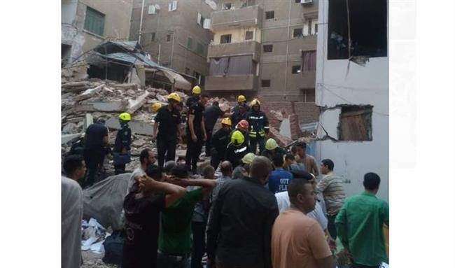 ننشر الصور الأولى من عقار حدائق القبة المنهار