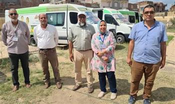   قافلة طبية مجانية بوحدة الكوم برشيد تكشف على 1302 مواطن من أهالى القرية