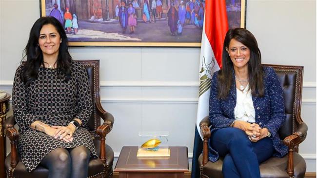 وزيرة التعاون الدولي تلتقي المدير التنفيذي لمكتب جي بي مورجان تشيس