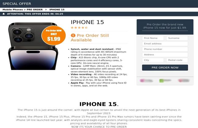 آيفون 15.. طعما من محتالي الإنترنت للاستيلاء على أموال المستهلكين