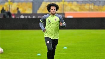 تدريبات تأهيلية لـ عمرو السيسي قبل انطلاق مباراة الزمالك الودية