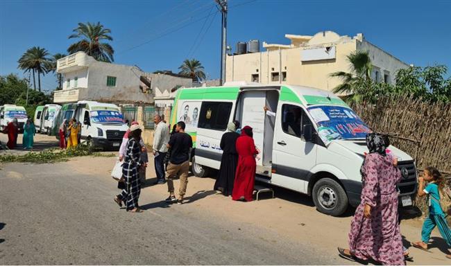 البحيرة.. قافلة طبية مجانية بقرية كوم عزيزة بأبو حمص