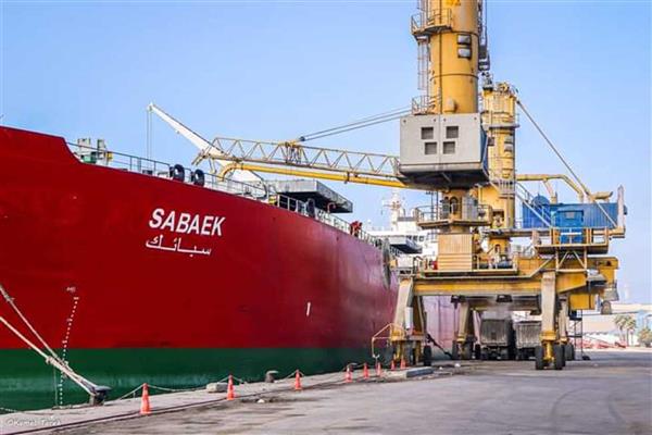 هيئة ميناء الأسكندرية تستقبل لأول مرة السفينة العملاقة SABAEK حمولة 100 ألف طن قمح