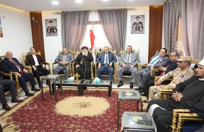 محافظ كفر الشيخ يشهد الاحتفالات بعيد الميلاد المجيد بكنيسة مارمينا والبابا كيرلس