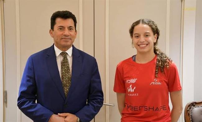 وزير الرياضة يهنئ هنا جودة بجائزة محمد بن راشد آل مكتوم للإبداع الرياضي