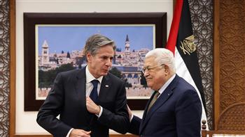   أبو مازن يؤكد لـ وزير الخارجية الأمريكي : الرفض القاطع لمخطط تهجير الفلسطينيين