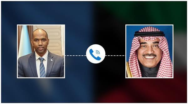 رئيسا وزراء الصومال و الكويت يبحثان هاتفيا سبل تعزيز العلاقات الثنائية