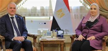 وزيرة التضامن تستقبل سفير استراليا بالقاهرة لمناقشة قضايا الحماية الاجتماعية