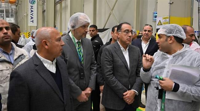 مدبولي يتفقد مصنع "حياة إيجيبت" للمنتجات الصحية بالمنطقة الاقتصادية لقناة السويس
